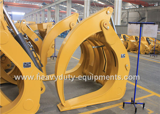 ประเทศจีน อุปกรณ์เสริมสำหรับงานก่อสร้าง Load Log Grapple Clamp Single Type 1028Kg Attachment Weight ผู้ผลิต