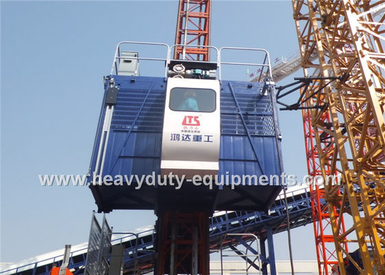 ประเทศจีน 36M / Min Construction Hoist Elevator , Construction Site Elevator Safety Vertical Transporting Equipment ผู้ผลิต