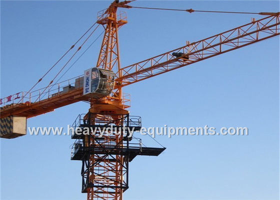 ประเทศจีน Heavy Duty Construction Tower Crane 34M Free Height 5 Tons Max Load ผู้ผลิต