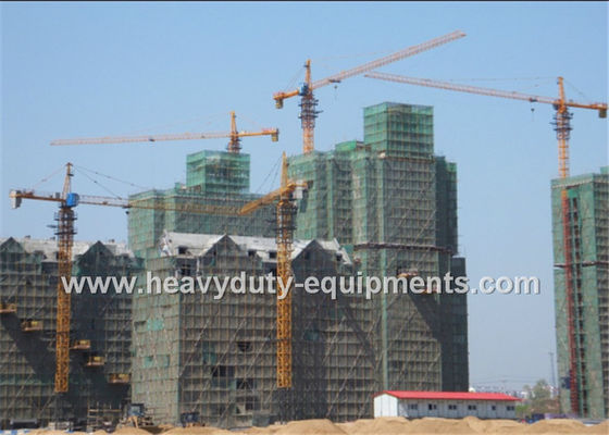 ประเทศจีน Tower crane with free height 50m and max load 10 T with warranty for construction ผู้ผลิต