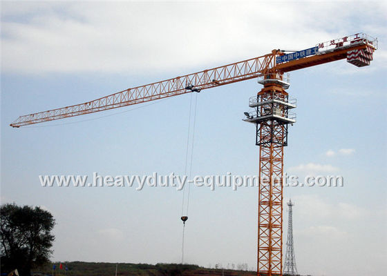 ประเทศจีน Tower crane with free height 77m for max load of 25 tons equipped a hydraulic self raising mechanism ผู้ผลิต