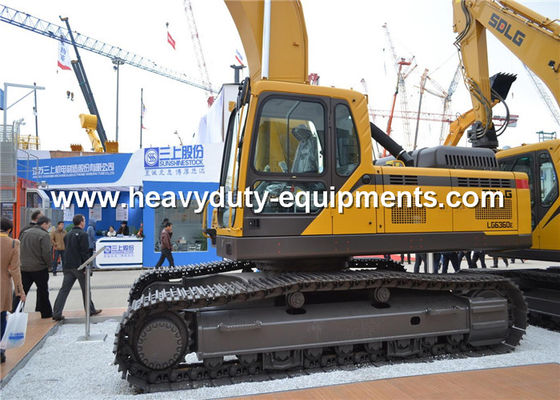 ประเทศจีน 4.5km / h Hydraulic Crawler Excavator SDLG LG6360E 37800kg Overall Operating Weight ผู้ผลิต