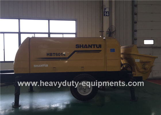 ประเทศจีน SHANTUI HBT60 concrete pump trailer adopts the inclined gate valve, featuring good adaptability to concrete ผู้ผลิต