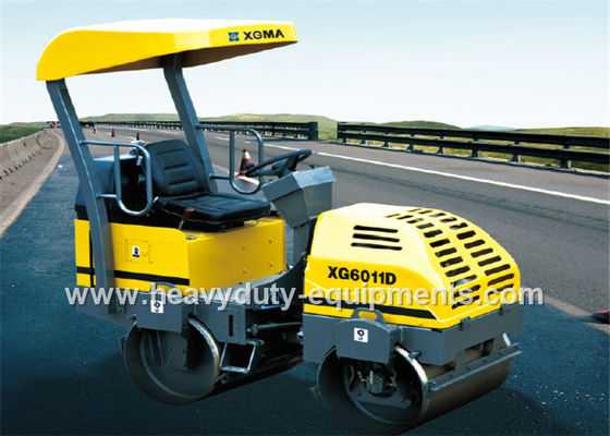 ประเทศจีน Tandem Vibratory Road Roller XG6011D with cummins engine and SAUER pump ผู้ผลิต