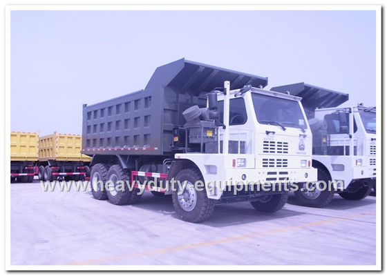 ประเทศจีน HOWO 70tons Off road Mining Dump Truck Tipper 6*4 driving model 371hp with HYVA Hdraulic pump ผู้ผลิต
