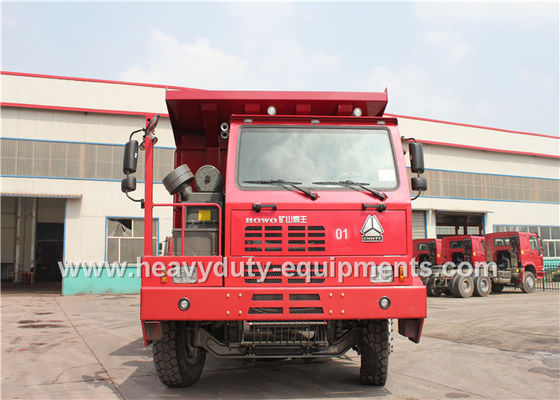 ประเทศจีน 50 ton 6x4 dump truck / tipper dump truck with 14.00R25 tyre for congo mining area ผู้ผลิต