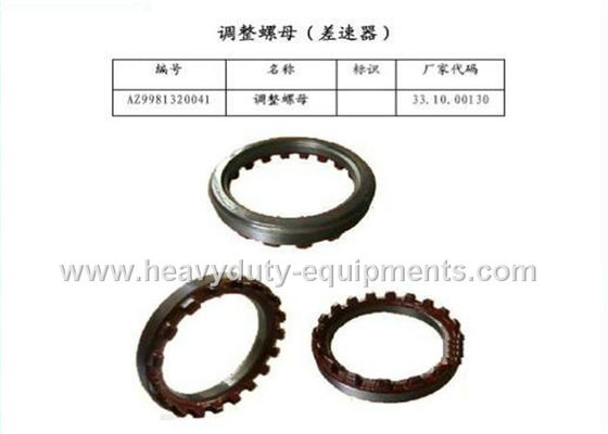 ประเทศจีน sinotruk spare part regulating nut for differential part number AZ9981320041 with warranty ผู้ผลิต