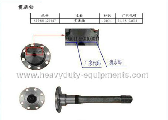 sinotruk spare part Driving shaft part number AZ9761321010 etc for howo trucks ผู้ผลิต